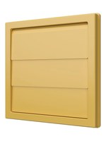 Выход стенной КФ фланец D125 жалюзи 150x150 ASA бежевый ERA