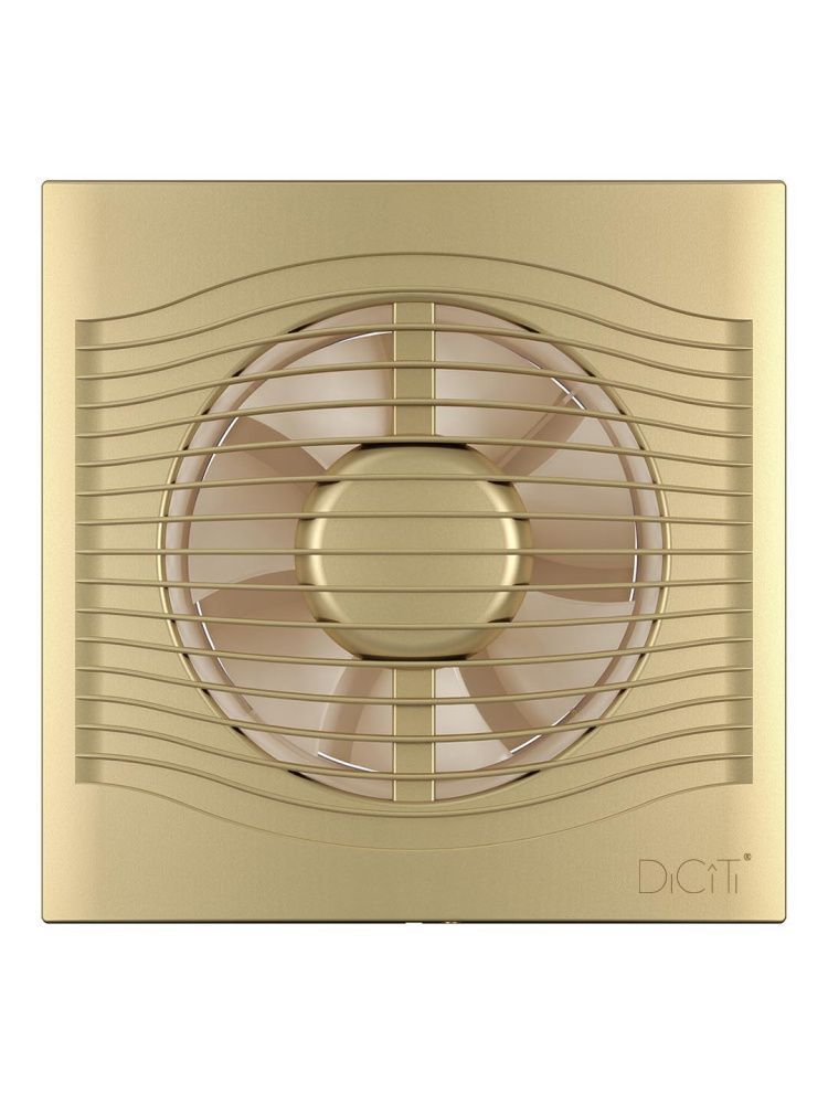 Вентилятор накладной SLIM D125 обратный клапан Champagne DICITI
