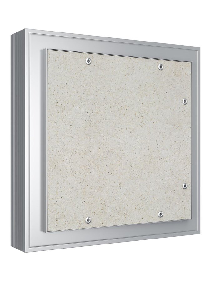 Люк ревизионный D Ceramo Comfort 300х300 скрытый монтаж усил.петля алюминий EVECS